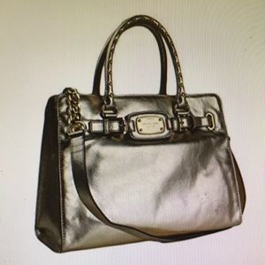 Michael Kors Hamilton Rock & Roll Tote Pale Gold